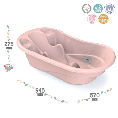 Ванночка Лайнер розовая свободно помещается в большинство ванн